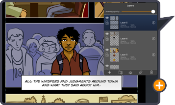 Comic Draw for iPad by plasq - Layers!