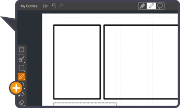 Comic Draw for iPad by plasq - Panel layout!